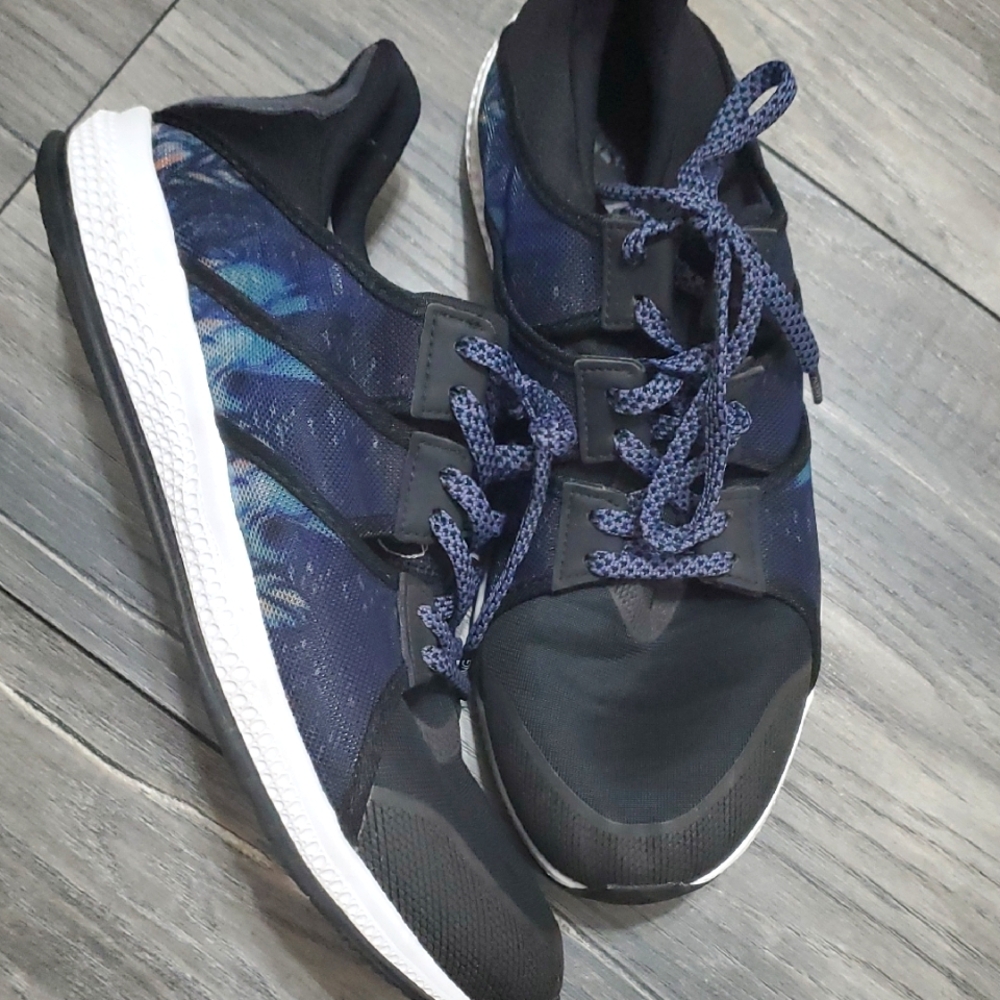 Women's Adidas Gym Breaker Bounce Training Sneakers Blue Black 7.5